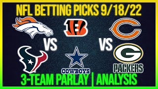 FREE NFL Monday 9/18/22 Week 2 Parlay Picks Today NFL Betting Picks and Prediction Today