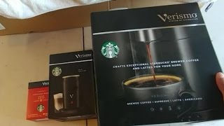 Unboxing and how to use Starbucks Verismo® V Coffee \u0026 Espresso Brewer