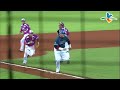 20130810 cpbl 猿vs犀牛 8上 郭修延擊出3壘方向滾地球造成夾殺