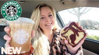 NEW Honey Almondmilk Cold Brew \u0026 Red Velvet Loaf || First Impression || Starbucks