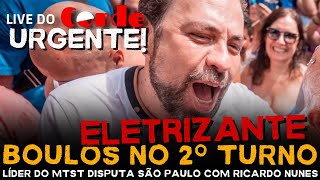 Live do Conde Urgente! Boulos no 2º Turno: líder do MTST disputa São Paulo com Ricardo Nunes