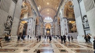 👣FPV Walking Tour of Saint Peter's Basilica and Plaza...Vatican City Rome Italy! 🇮🇹 (2022)