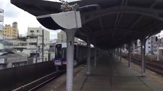 2018.10.5(金)12:32 南海萩ノ茶屋駅(2000系 真田赤備え列車 急行橋本行き他)