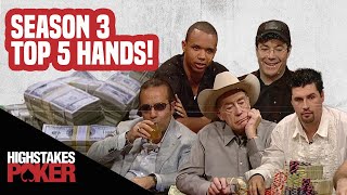 High Stakes Poker Best Poker Hands | Season 3