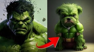 Avengers But Puppy All Characters Marvel || Marvel All Characters Puppy Version || Puppy Like Thor