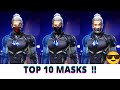 TOP 10 GOOD LOOKING MASKS 😍 I HAVE IN FREE FIRE 😷😎