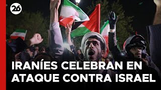 🚨 EN VIVO - TEHERÁN | Iraníes celebran el ataque contra Israel con drones y misiles balísticos