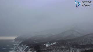 【神恵内村空撮(冬季)】　札幌市　ドローンスクール