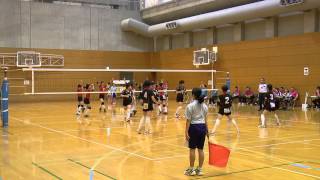 第50回関東中学バレーボール大会　女子準々決勝　酒匂＜神奈川＞VS芳賀＜栃木＞　第2セット