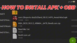 How To Install APK \u0026 OBB File On Android using ZARCHIVER - Tagalog