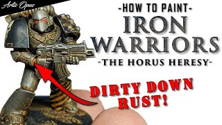 How to Paint Iron Warriors FAST - Dirty Down RUST edition