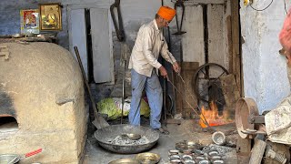 Bronze(Kansa) Thali making part1 . #bronze #thali #handmade #handycraft  #jandialaguru