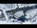 Can you survive in a blizzard and heavy snow ? Camping in heavy snow under trees