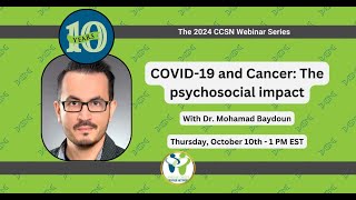 Covid 19 and Cancer - The Psychosocial Implications