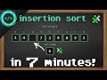 Learn Insertion Sort in 7 minutes 🧩