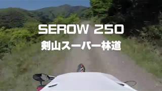 セロー250　剣山スーパー林道