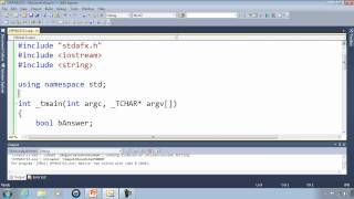 C++ Win32 Console Tutorial 13 - Boolean To String Conversion Function - btos