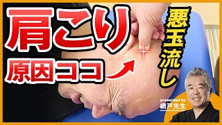 【衝撃】肩こりの原因は“頭の悪玉”！？一気に崩す“悪玉流し”｜ゴッドハンド通信｜網戸理九