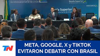 Meta, Google, X y TikTok evitaron una audiencia pública sobre desinformación organizada por Brasil