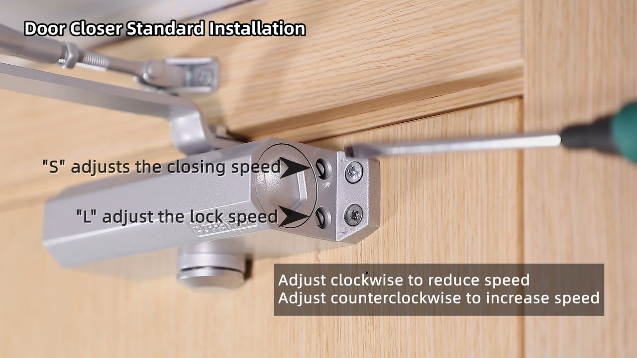 Door Closer Standard Installation - YouTube