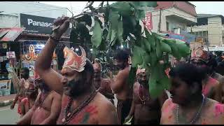 ఎరుమేలి లో అలియాబాద్ రామాలయం సన్నిధానం స్వాములు పేట తుళ్ళి// #erumeli #sabarimalai #2022 #shorts