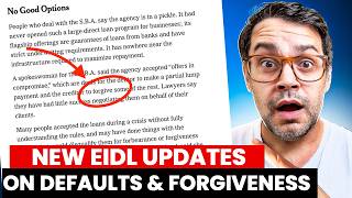 New Sba Eidl Updates On Defaults And Forgiveness