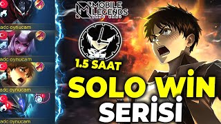 SOLONUN KRALI GERİ DÖNDÜ !! SOLO WİN SERİSİ YAPTIM !! Jin | Mobile Legends