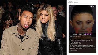 Tyga Claims HE is the Father of Kylie Jenner's Baby: "Hell Nah Thats My Kid 😈😈😈😈"