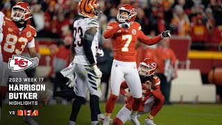 Every Field Goal by Harrison Butker | Week 17 vs Bengals