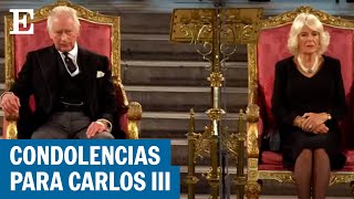 Carlos III y Camila asisten al Parlamento tras la muerte de Isabel II | EL PAÍS