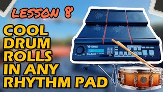 How To Play Linear Rolls in Any Rhythm Pad | ROLL LESSON 8 | yamaha dtx multi 12 | Rhythm pad Roll