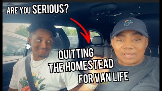 AM I LEAVING THE HOMESTEAD LIFE BEHIND? SOLO FEMALE VAN LIFE? VISITING OUR SON-