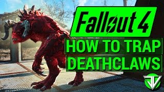 FALLOUT 4: How To Trap DEATHCLAWS in Wasteland Workshop DLC! (Everything About Caging Creatures)