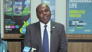 Telkom’s Chief Executive Officer, Mugo Kibati on the launch of Madaraka Life