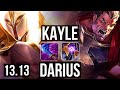 KAYLE vs DARIUS (TOP) | 5/0/2, 600+ games, 900K mastery | KR Master | 13.13