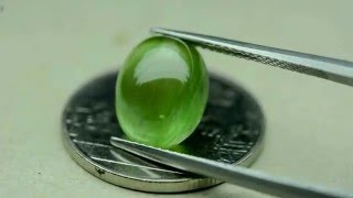 7.35ct Good Color Natural Cabochon Green Sapphire Madagascar