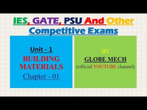 Civil Engineering Tutorial Unit 1 Chapter 1 Gate Ies Psu Youtube