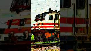 Indian Railway new short video dangerous WDP4D locomotive #shortsfeed #yt #train #youtubeshorts