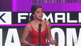 Selena Gomez - Wins Favorite Female Artist - Pop/Rock  AMA's 2016