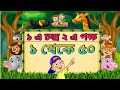 Eke Chandra | একে চন্দ্র | Learning Bangla Numbers 1-50 | Bangla Cartoon | বাংলা নম্বর গণনা |