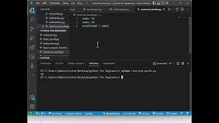 python reserved words py