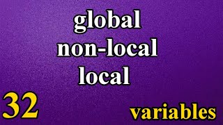Local-Global-Non_local variables in python | Bangla #32