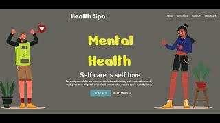 Build a Simple Mental Health Website Landing Page With HTML, CSS \u0026 Javascript