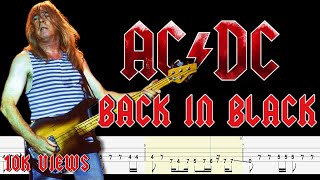 AC/DC - Back in Black (Bass Tabs) By @ChamisBass