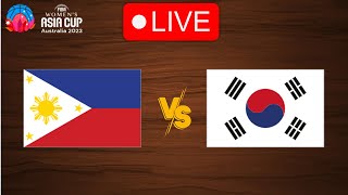 🔴 Live: Philippines vs Korea | FIBA Women's Asia Cup 2023 | Live Play By Play Scoreboard