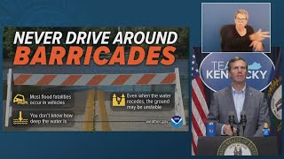 Gov. Andy Beshear encourages Kentuckians to take safety precautions as Hurricane Helene approaches