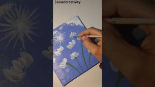 Flower painting🎨#art #painting #short #viralshorts 💙