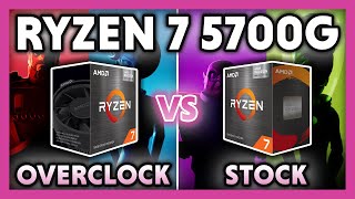 Ryzen 7 5700g Overclock VS Stock | 1080p | PBO |