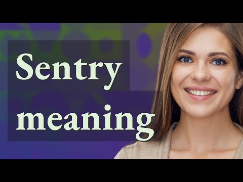 What is a synonym for sentry?