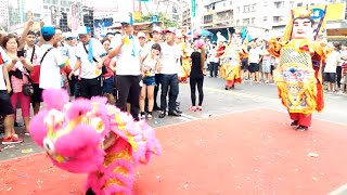 105淡水清水巖恭迎清水祖師正日遶境【桃園聖敬會-電音舞獅\u0026電音太子團】